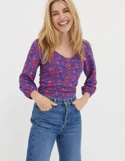 Kara Painterly Floral Top