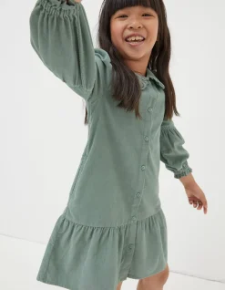 Katy Collared Cord Dress