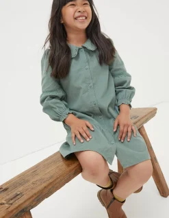 Katy Collared Cord Dress