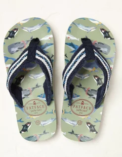 Kids Whale Flip Flops