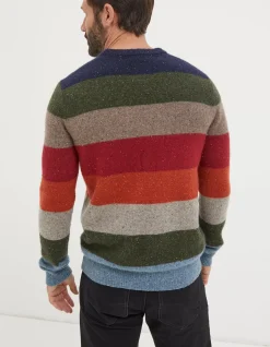 Lambswool Stripe Crew Jumper