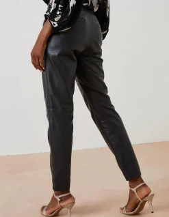 Lana Leather Tapered Trousers