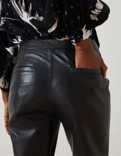 Lana Leather Tapered Trousers