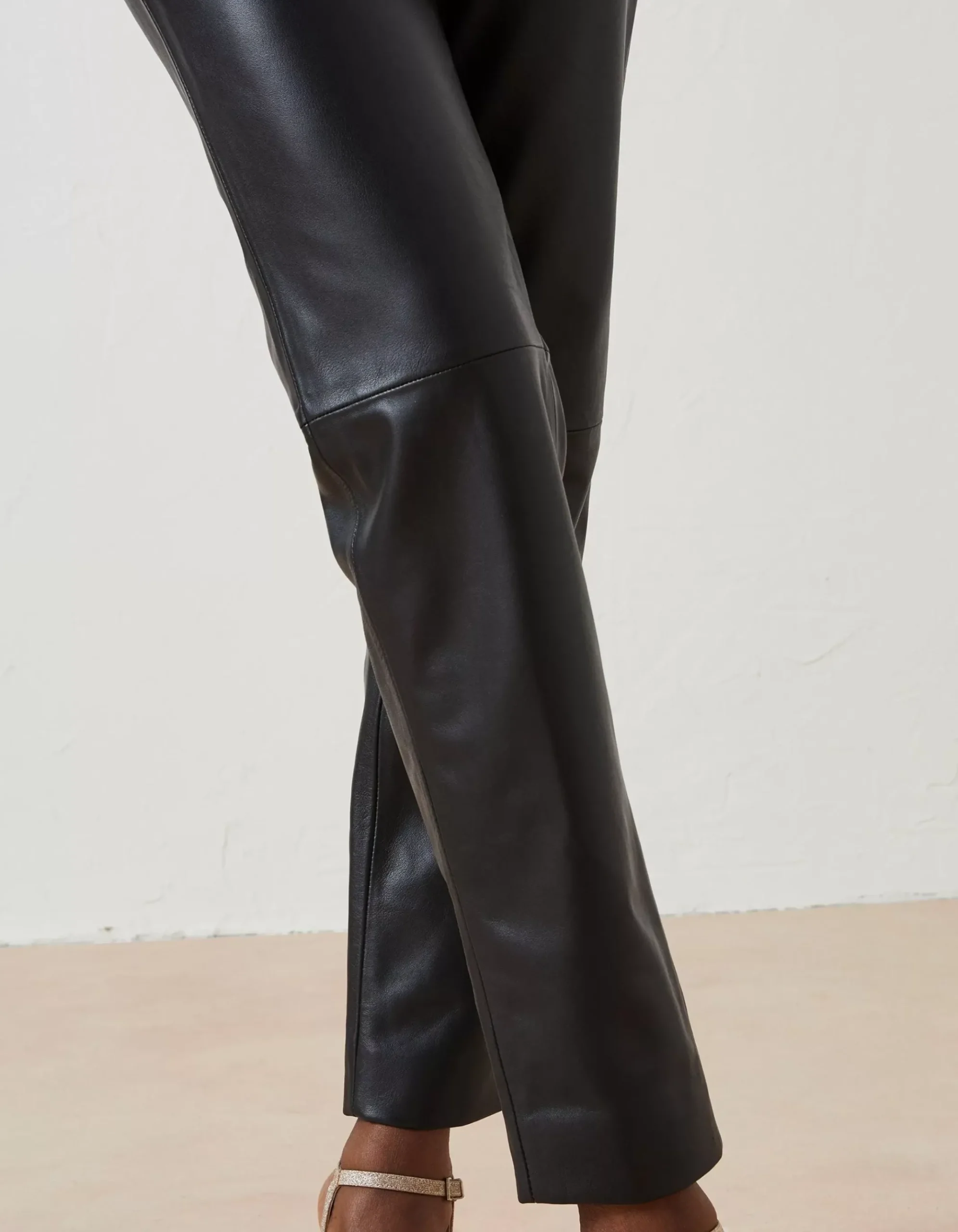 Lana Leather Tapered Trousers