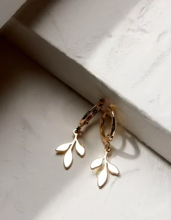 Leaf Drop Earrings