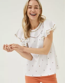 Leah Embroidered Top
