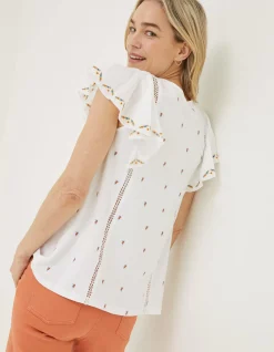 Leah Embroidered Top