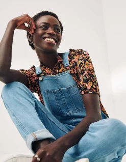 Lewes Slim Leg Denim Dungarees