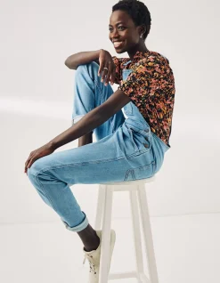 Lewes Slim Leg Denim Dungarees