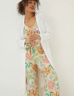 Lindsay Cotton Linen Longline Cardigan