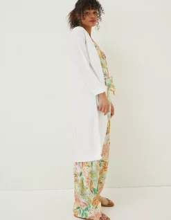 Lindsay Cotton Linen Longline Cardigan