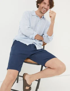 Linen Flat Front Shorts