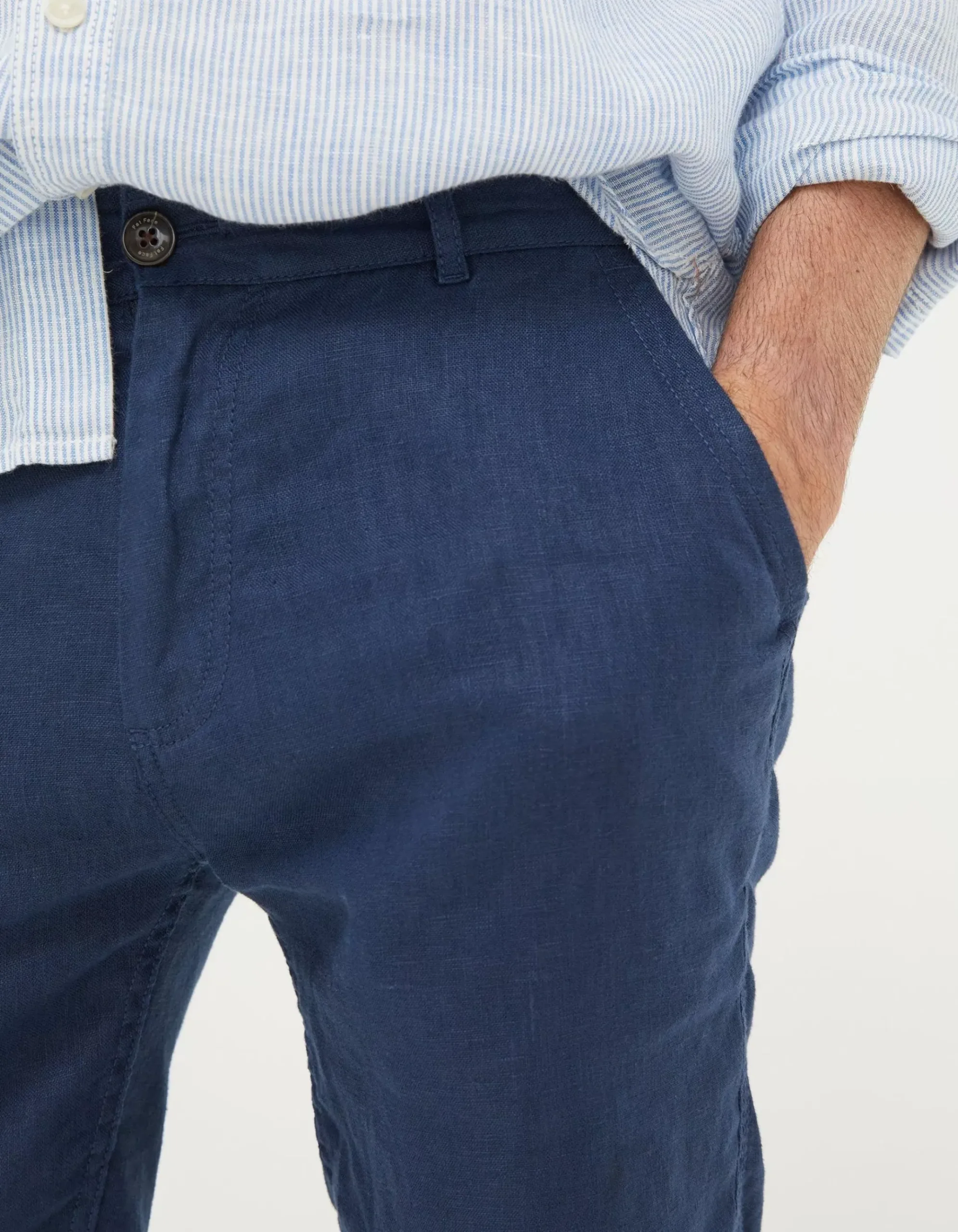 Linen Flat Front Shorts