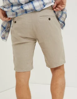 Linen Flat Front Shorts