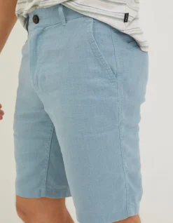 Linen Flat Front Shorts