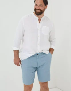 Linen Flat Front Shorts