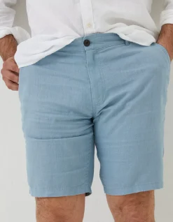 Linen Flat Front Shorts
