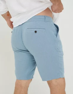 Linen Flat Front Shorts