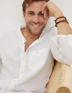 Linen Grandad Shirt