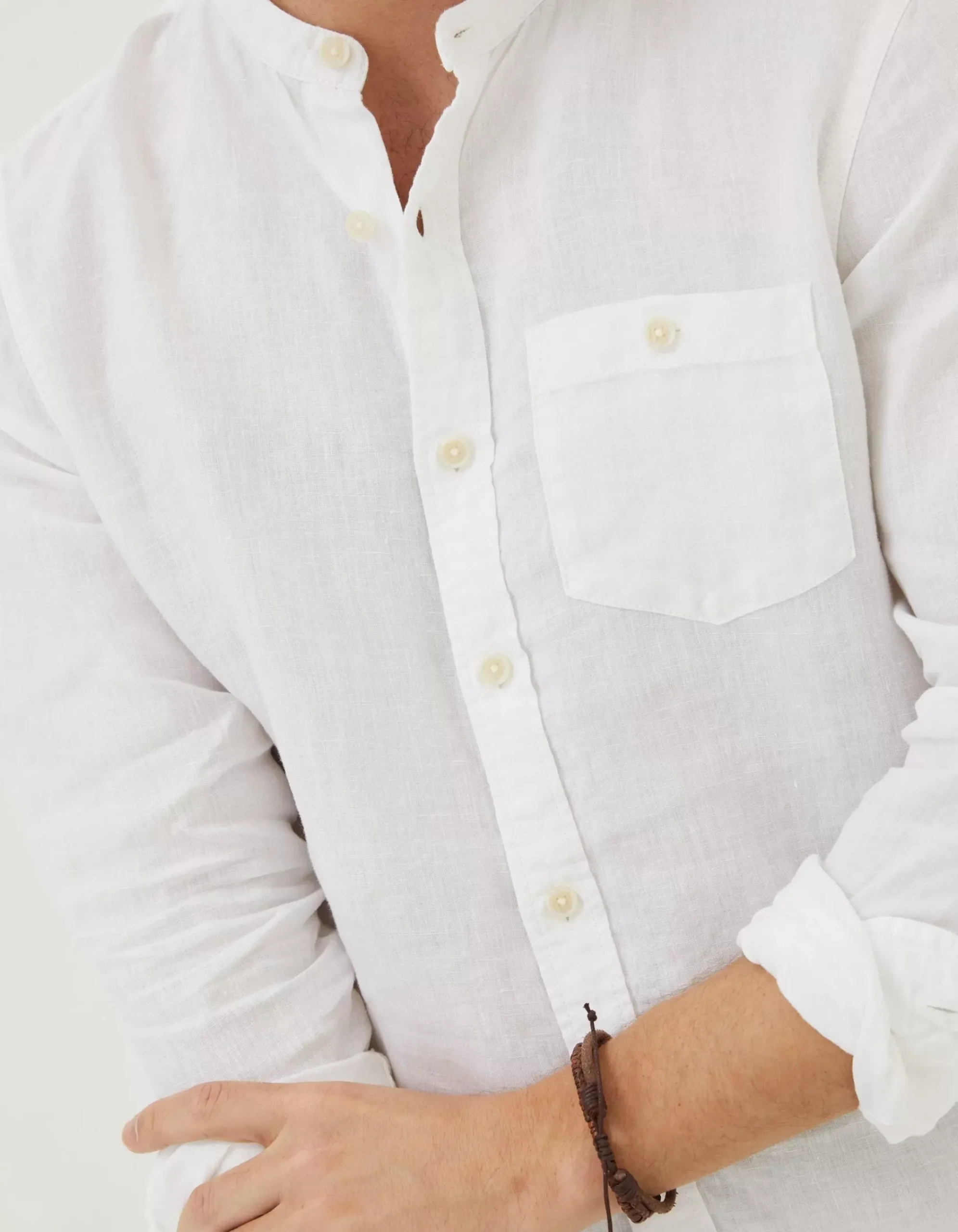 Linen Grandad Shirt