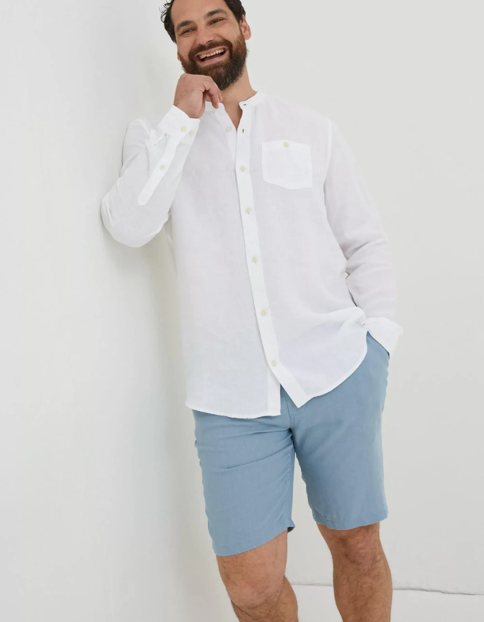 Linen Grandad Shirt