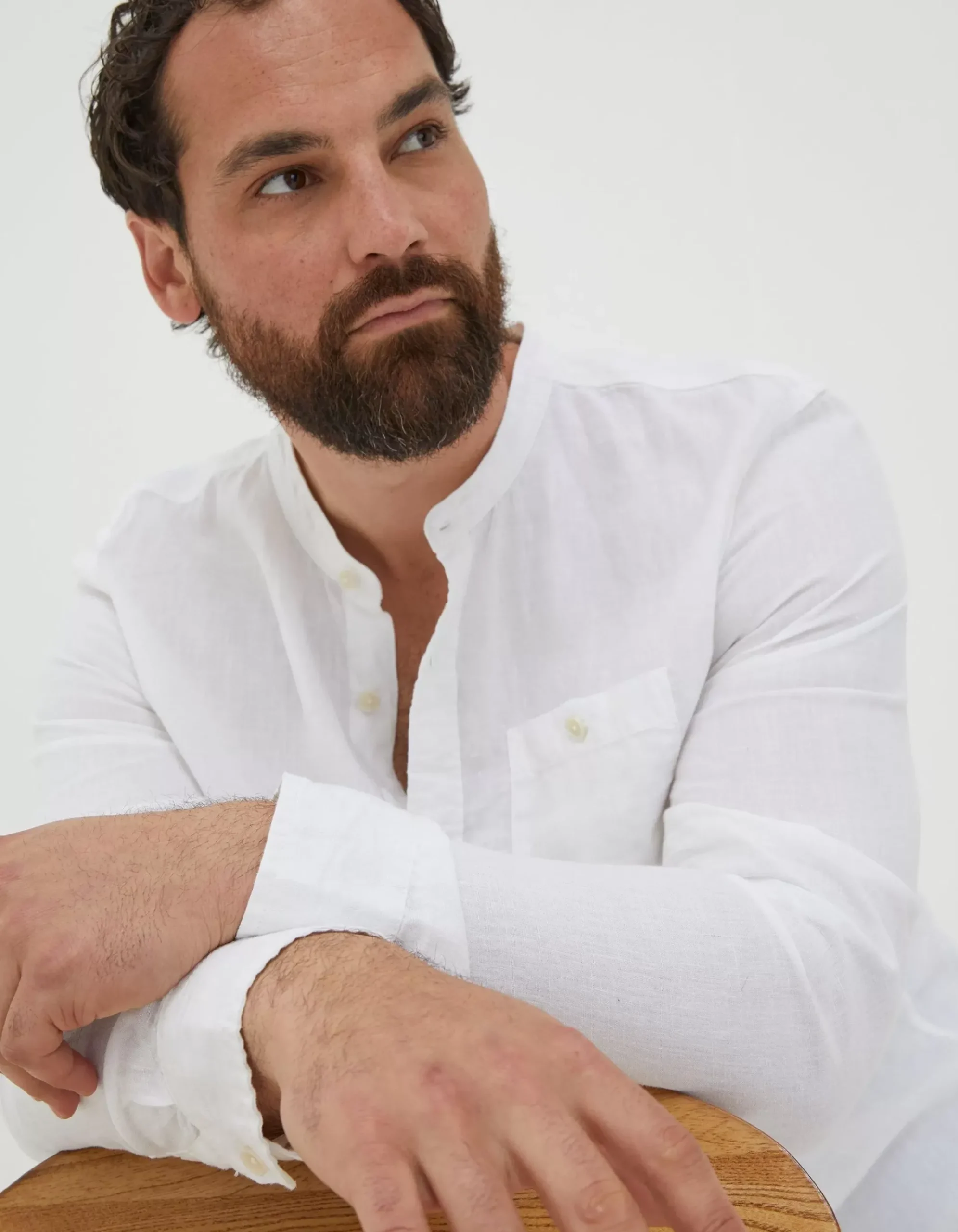 Linen Grandad Shirt