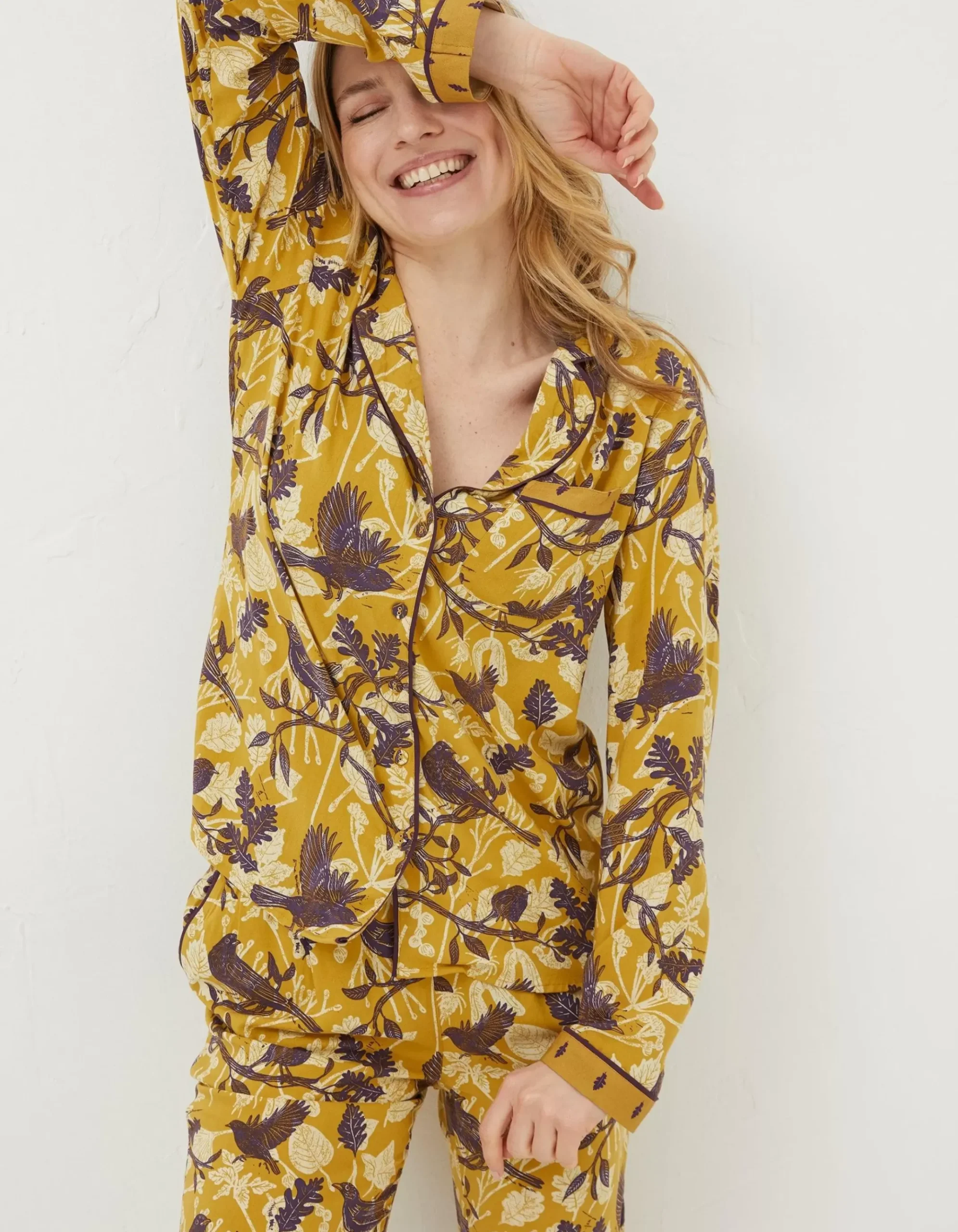 Lino Birds Pyjama Top