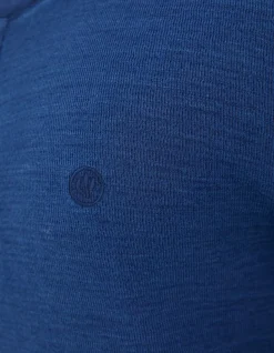 Long Sleeve Indigo Henley