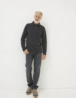 Long Sleeve Organic Cotton Pique Polo