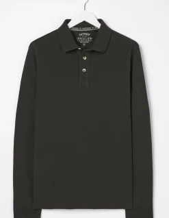 Long Sleeve Organic Cotton Pique Polo