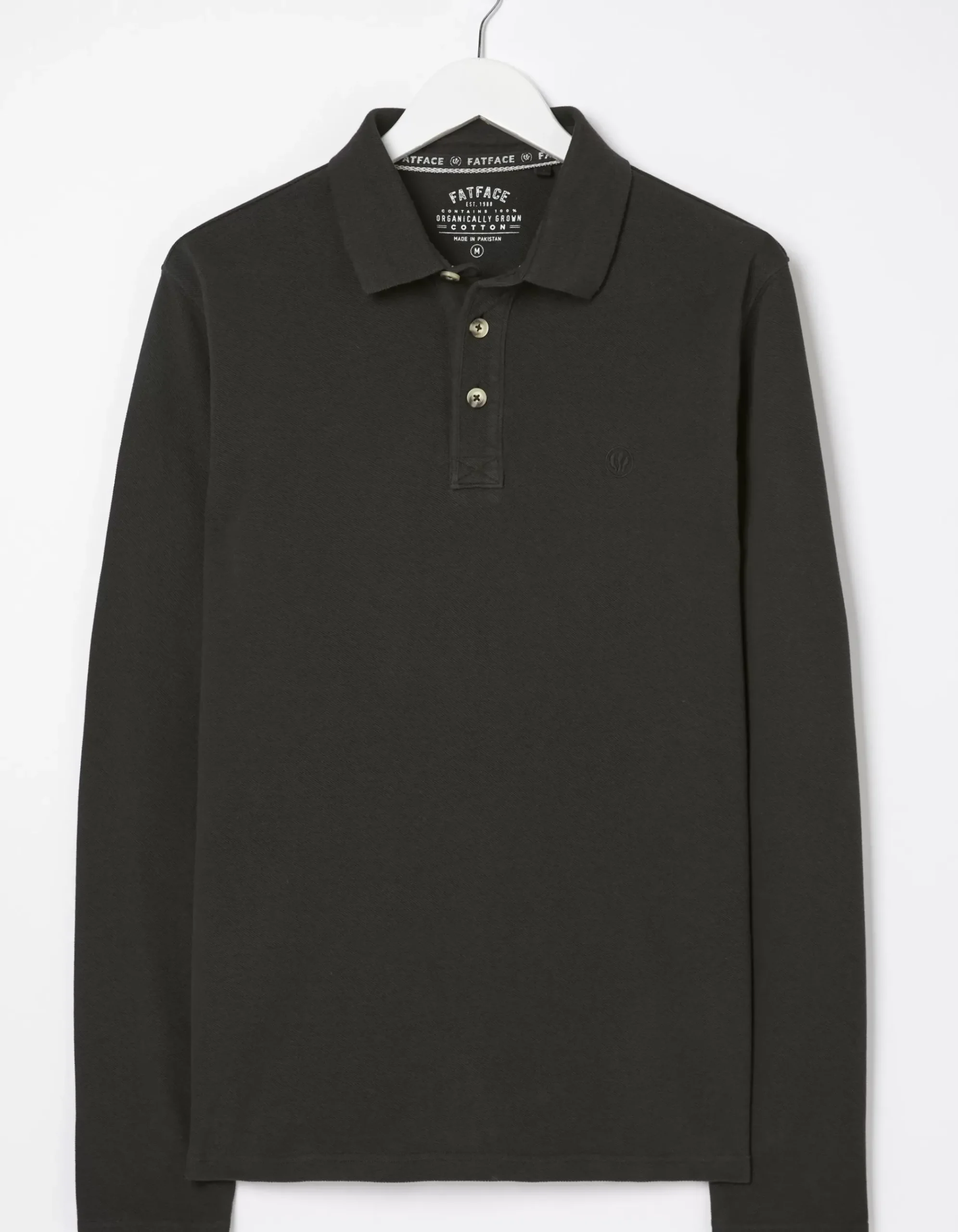 Long Sleeve Organic Cotton Pique Polo