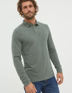 Long Sleeve Organic Cotton Pique Polo
