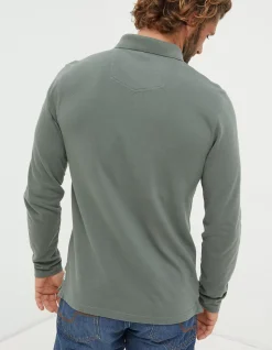 Long Sleeve Organic Cotton Pique Polo
