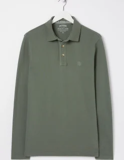 Long Sleeve Organic Cotton Pique Polo