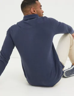 Long Sleeve Organic Pique Polo
