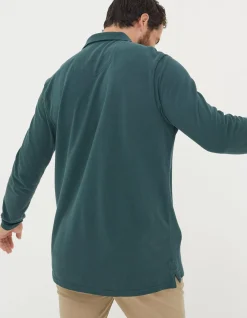 Long Sleeve Organic Pique Polo
