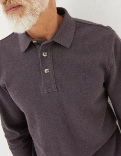 Long Sleeve Organic Pique Polo