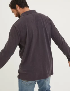 Long Sleeve Organic Pique Polo