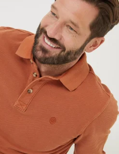 Long Sleeve Organic Pique Polo