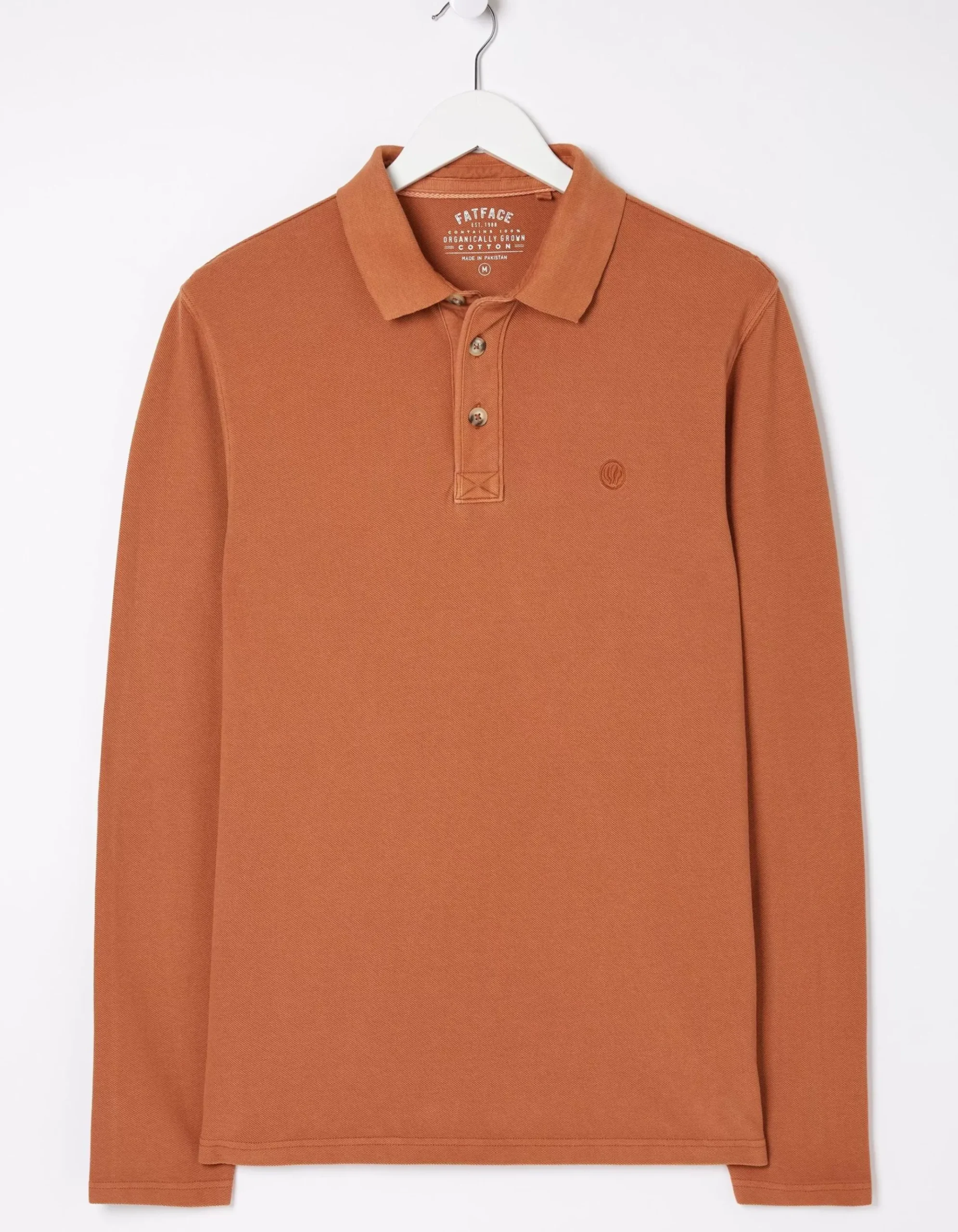 Long Sleeve Organic Pique Polo