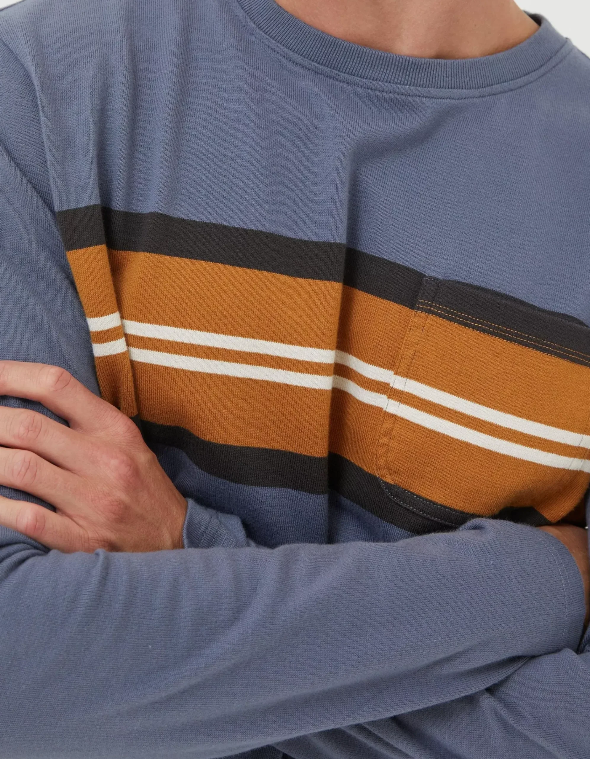 Long Sleeve Pocket Crew