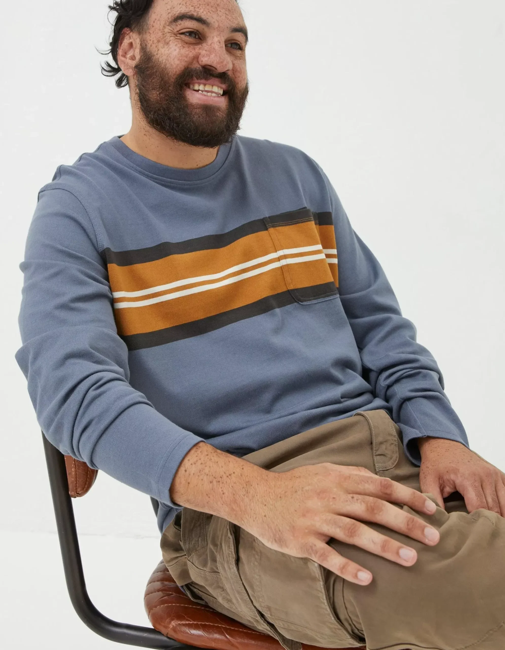 Long Sleeve Pocket Crew