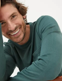 Long Sleeve Pocket Crew