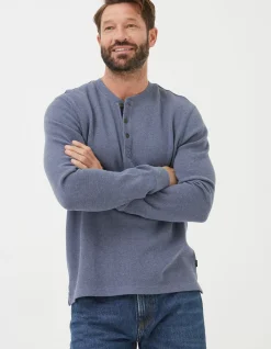 Long Sleeve Ribbed Henley