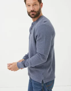 Long Sleeve Ribbed Henley