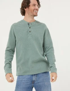 Long Sleeve Ribbed Henley