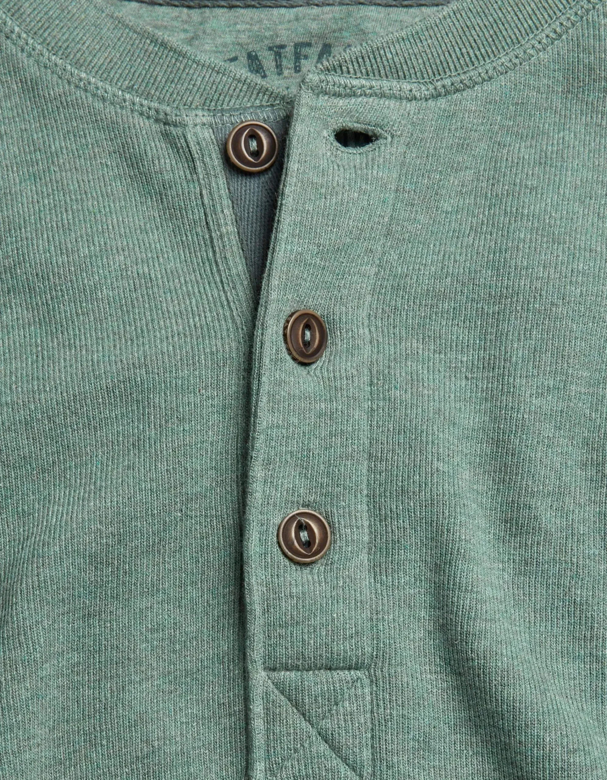 Long Sleeve Ribbed Henley