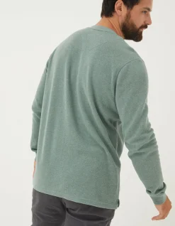 Long Sleeve Ribbed Henley