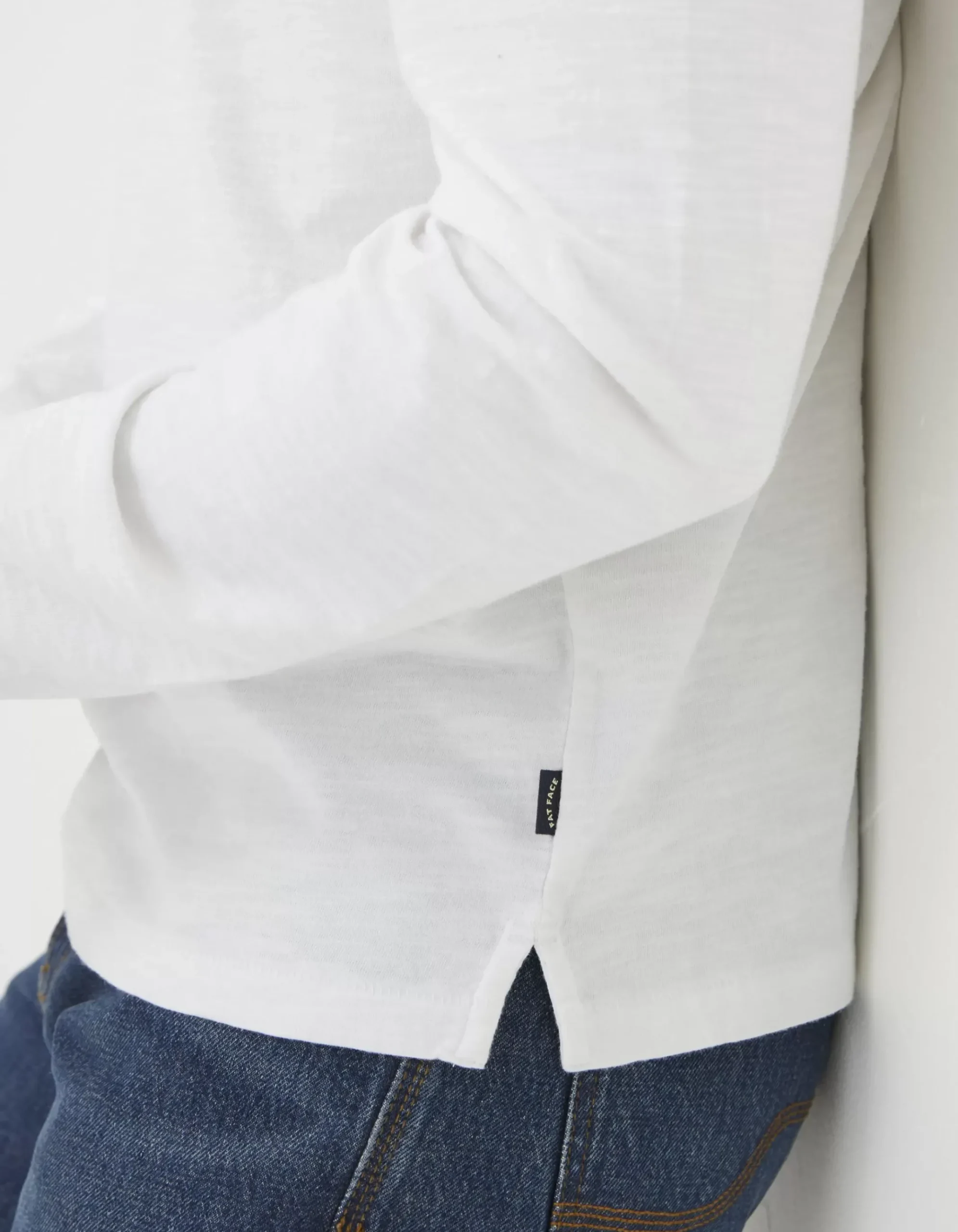 Long Sleeve Slub Henley T Shirt