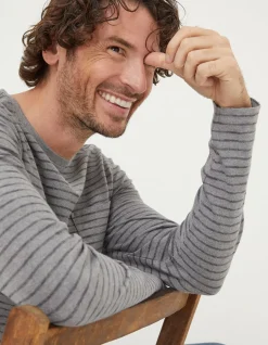 Long Sleeve Stripe Pocket T-Shirt